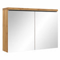 Badezimmerspiegel-Schrank 80x60 cm Eiche mit Doppeltüren
