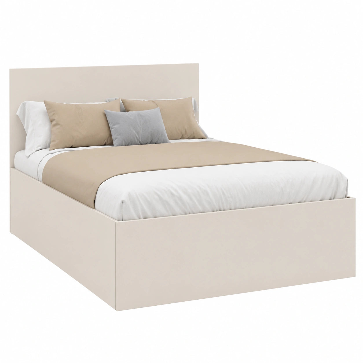Komplettes Jugendzimmer-Set in Kaschmir und Eiche – Bett 120x200cm, Sideboard, Kleiderschrank, Schreibtisch, minimalistisches Design
