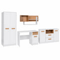 Komplettes Jugendzimmer Möbelset mit Kommode, Kleiderschrank, Schreibtisch und Regal
