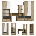 QMM Jugendzimmer Komplettset Neo mit Schrank, Schreibtisch und Regalen, Matt Schwarz