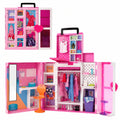 Barbie Traumkleiderschrank mit Kleidung, Zubehör und Spielbereich, über 36 Teile und 500 Kombinationsmöglichkeiten, perfektes Geschenk ab 3 Jahren